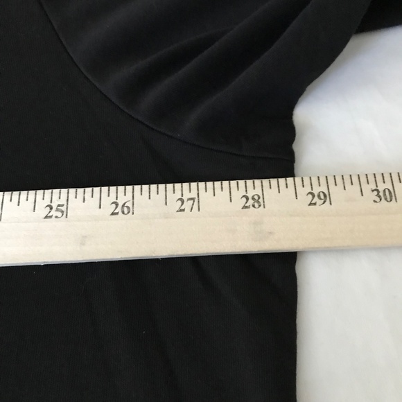 J. JILL Velvet Trim V-Neck Tee Long Sleeve Cotton Black NWT Women’s Plus Size 4X - Picture 10 of 15